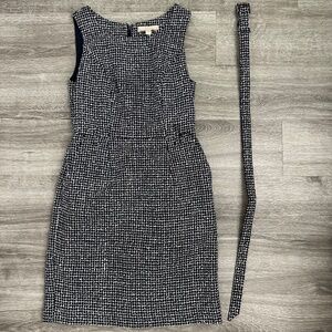 Banana Republic Navy and White Dress